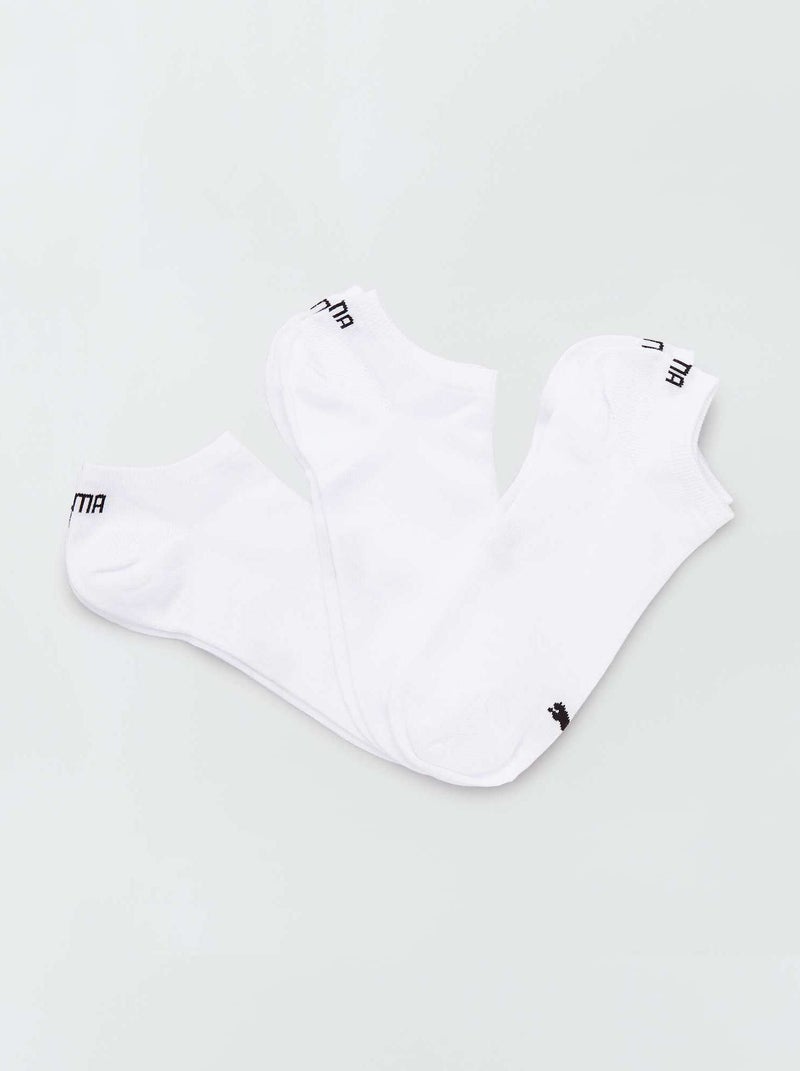 Lot de 3 paires de socquettes blanches 'Puma' blanc - Kiabi