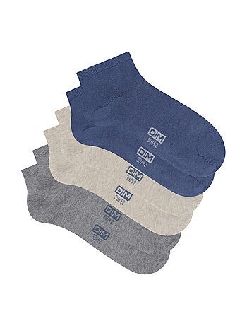 Lot de 3 Paires de Socquettes Courtes Basique Coton