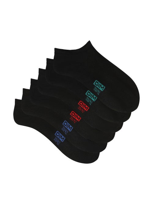 Lot de 3 Paires de Socquettes Courtes Basique Coton - Kiabi