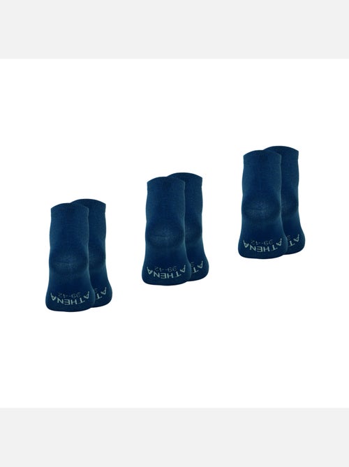 Lot de 3 paires de socquettes homme my petit prix athena - Kiabi Lot de 3 paires de socquettes homme my petit prix athena - Kiabi
