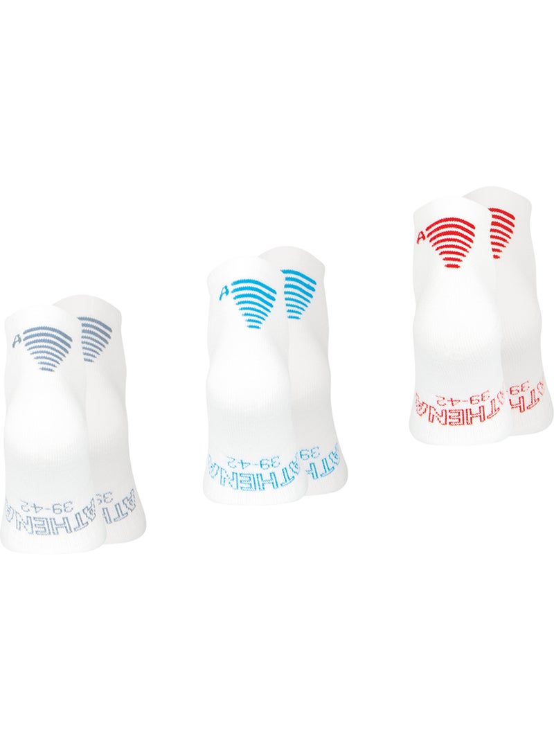 Lot de 3 paires de socquettes homme Training Dry Athena Blanc - Kiabi