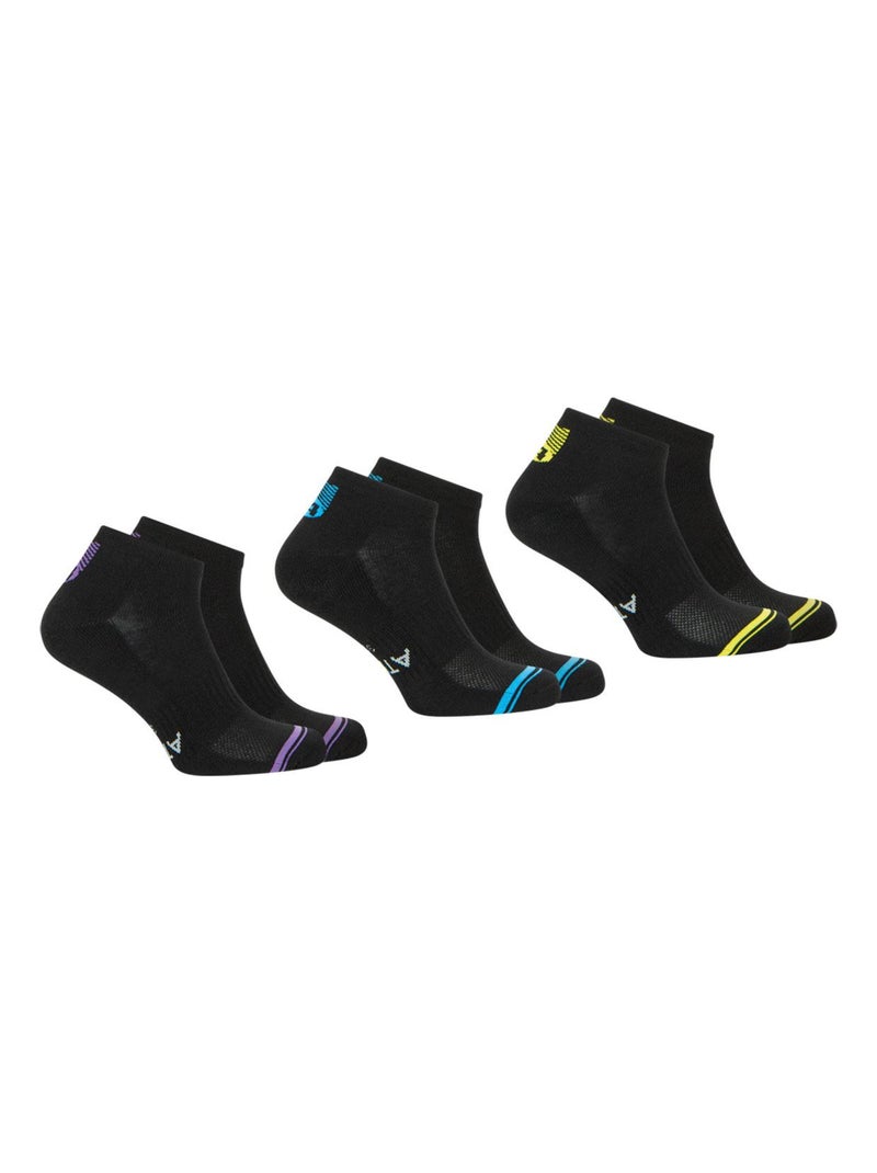 Lot de 3 paires de socquettes homme Training Dry Athena Noir - Kiabi