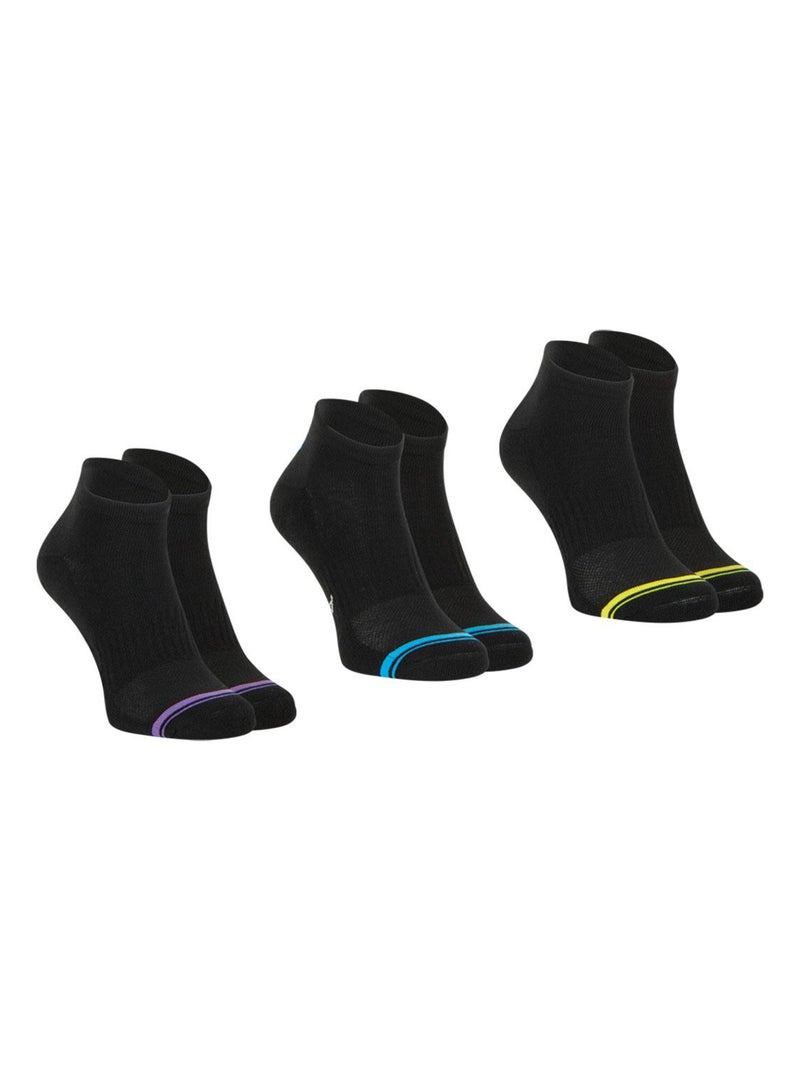 Lot de 3 paires de socquettes homme Training Dry Athena Noir - Kiabi