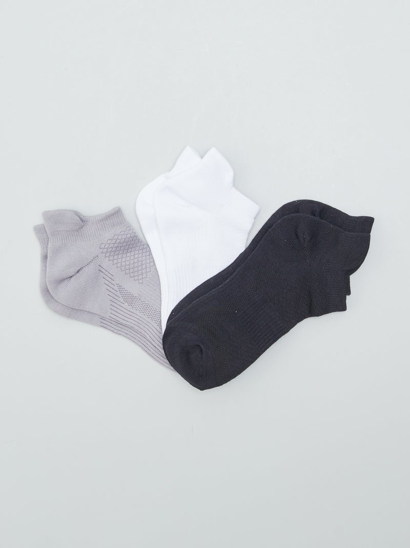 Lot de 3 paires de socquettes LOT GREY - Kiabi