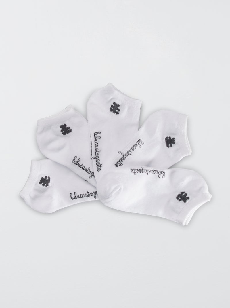 Lot de 3 paires de socquettes 'Lulu Castagnette' blanc - Kiabi