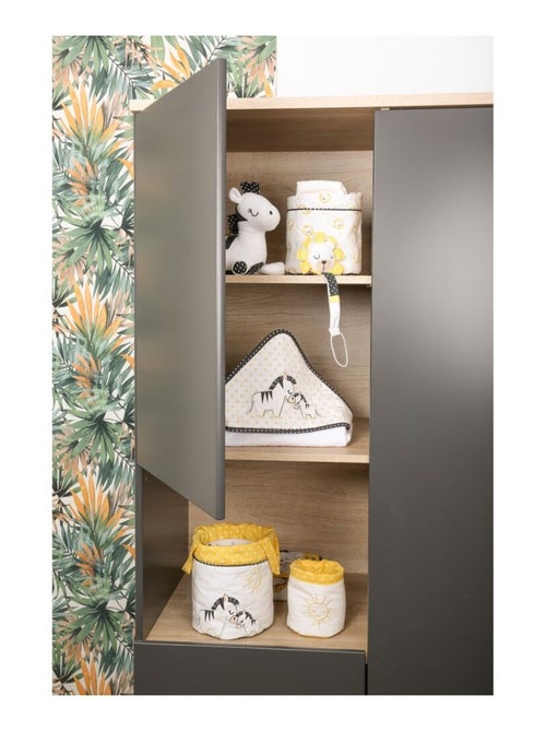 Lot de 3 panieres gigognes en coton - SAUTHON - Kiabi