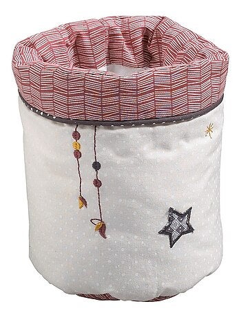 Lot de 3 panières gigognes en tissu en coton -