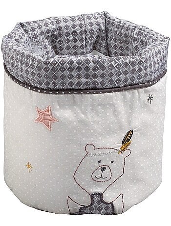 Lot de 3 panières gigognes en tissu en coton - SAUTHON