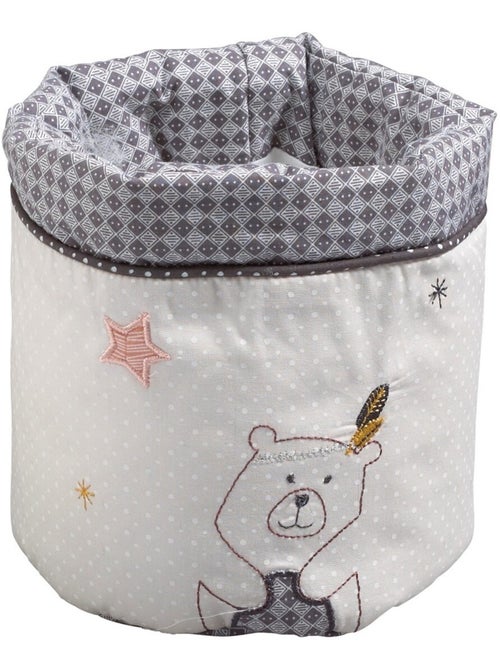 Lot de 3 panières gigognes en tissu en coton - SAUTHON - Kiabi