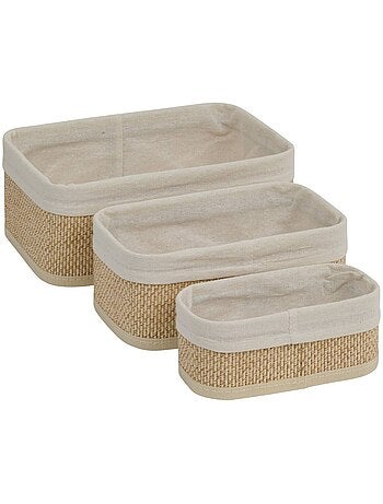 Lot de 3 paniers 20/25/30cm STEMY