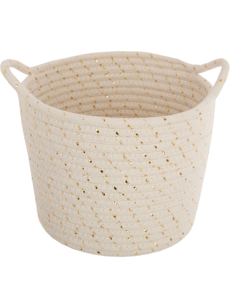 Lot de 3 paniers à anses en coton tressé BODHI Blanc - Kiabi