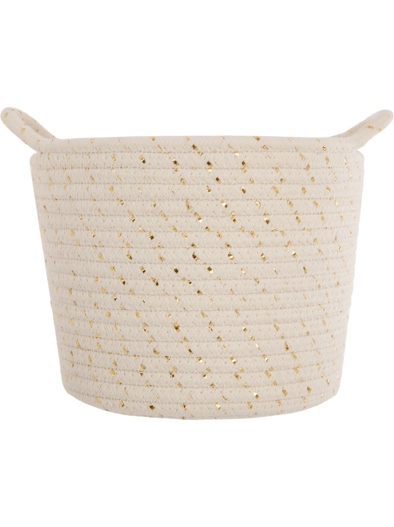 Lot de 3 paniers à anses en coton tressé BODHI Blanc - Kiabi