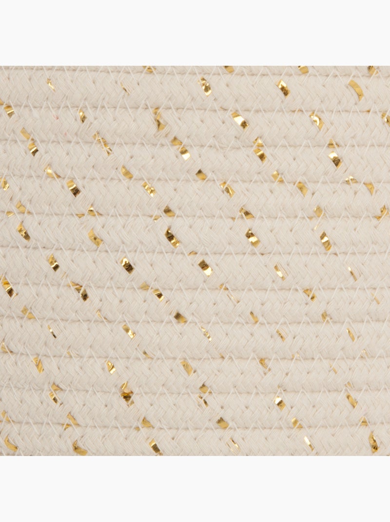 Lot de 3 paniers à anses en coton tressé BODHI Blanc - Kiabi