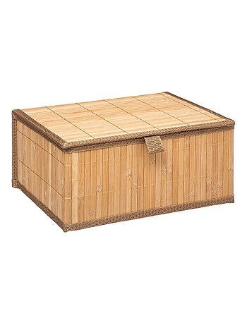 Panier à linge bambou naturel - Beige - Kiabi - 27.90€