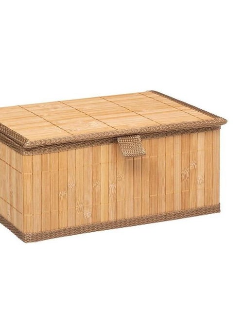 Lot de 3 paniers avec couvercles en bambou - Kiabi