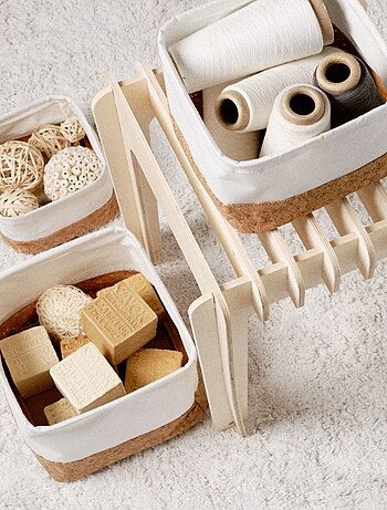 Lot de 3 paniers carrés SIMPLICITY