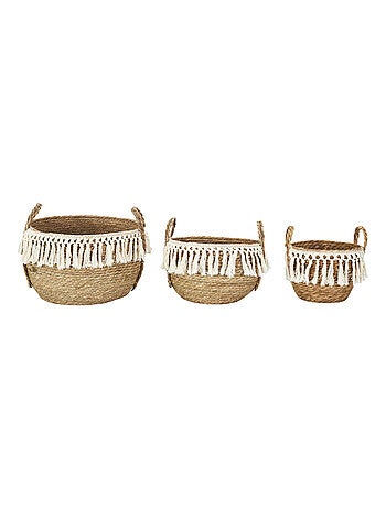 Lot de 3 paniers de rangement ADELAIDE