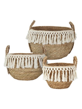 Lot de 3 paniers de rangement ADELAIDE