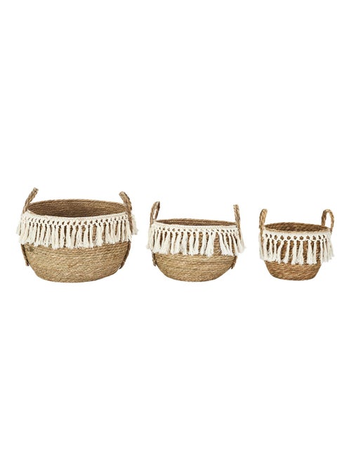 Lot de 3 paniers de rangement ADELAIDE - Kiabi