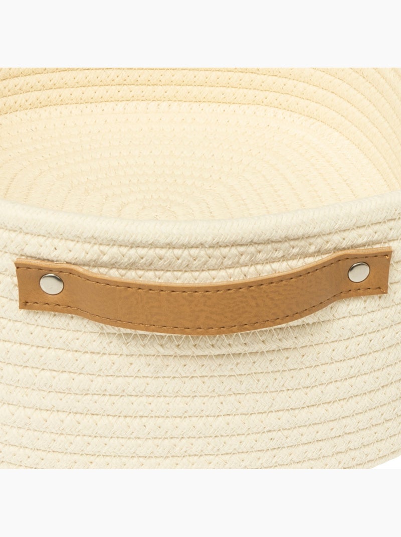 Lot de 3 paniers de rangement DUO Beige - Kiabi