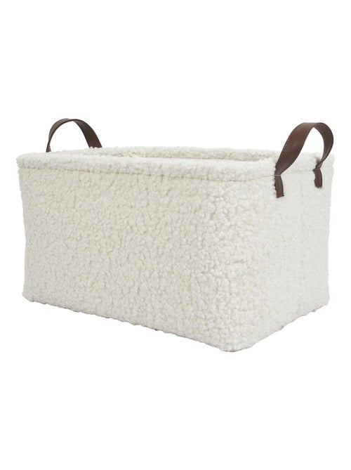 Lot de 3 paniers de rangement en bouclette - Kiabi