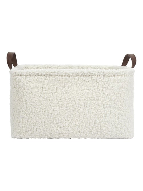 Lot de 3 paniers de rangement en bouclette - Kiabi
