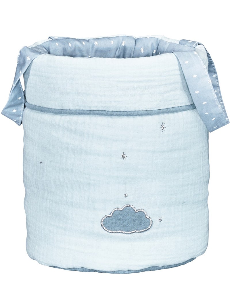 Lot de 3 paniers de rangement en coton - SAUTHON Bleu - Kiabi