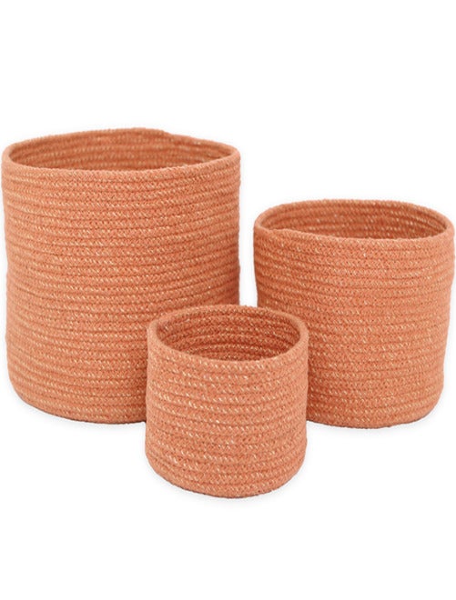 Lot De 3 Paniers De Rangement Ilse Ambre - Kiabi