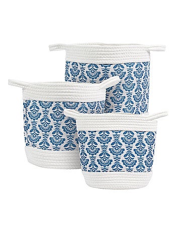 Lot de 3 paniers de rangement JAIPUR