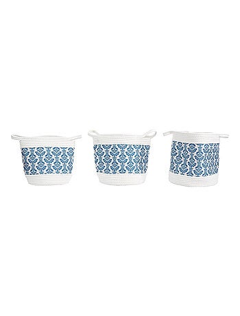 Lot de 3 paniers de rangement JAIPUR