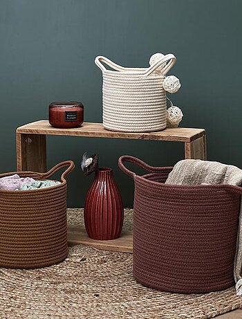 Lot de 3 paniers de rangement SAHARA