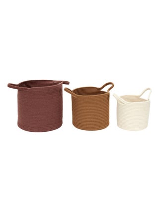 Lot de 3 paniers de rangement SAHARA