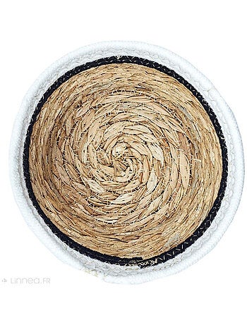 Lot de 3 paniers de rangement tressés BRAID
