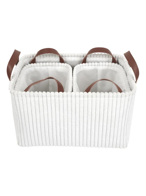 Lot de 3 paniers de rangement VELVETY - Kiabi
