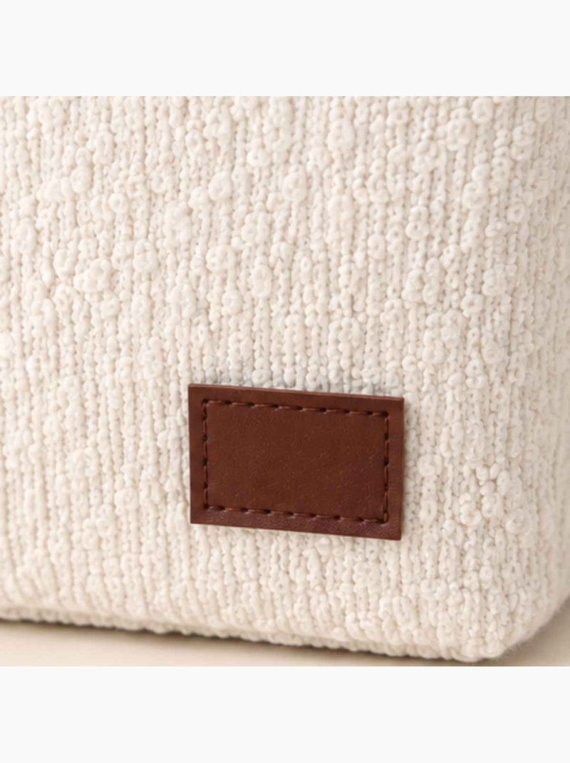 Lot de 3 paniers en bouclette beige Beige - Kiabi