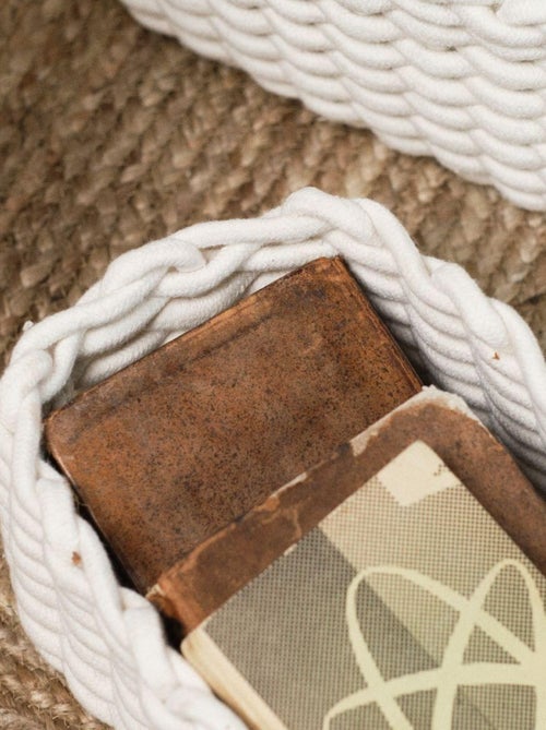 Lot de 3 paniers en corde INDIES - Kiabi