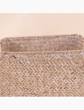 Lot de 3 paniers en fibre naturelle