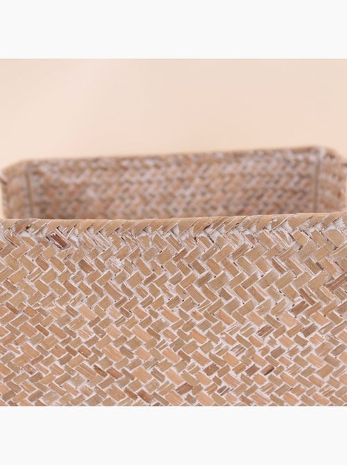 Lot de 3 paniers en fibre naturelle - Kiabi