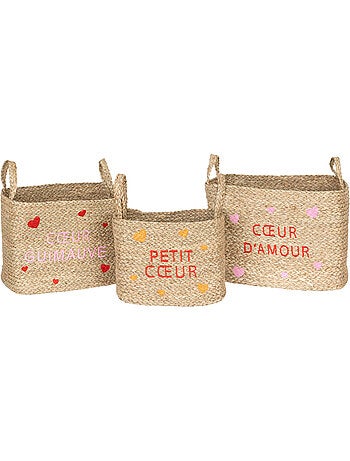 Lot de 3 paniers enfant avec poignées NEREE