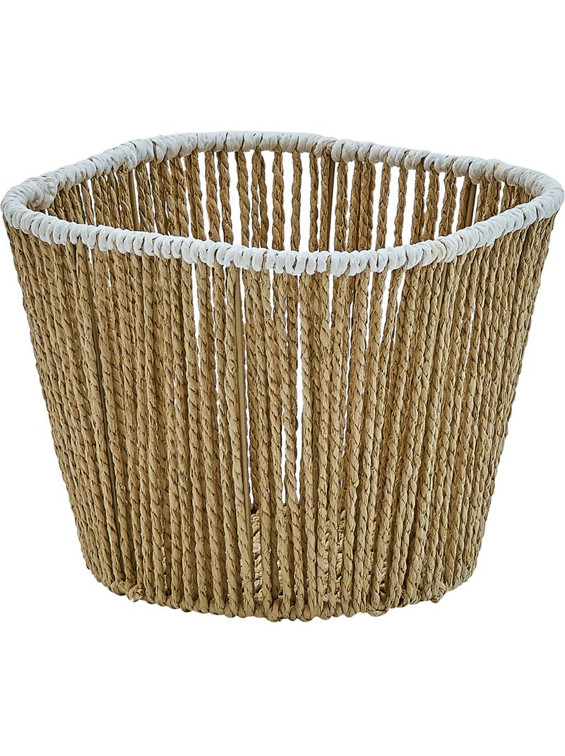Lot de 3 paniers gigogne tressés avec couvercle BANJO Beige - Kiabi