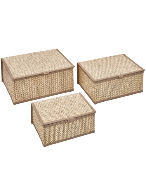 Lot de 3 paniers l25/30/33,5cm stemy - Kiabi