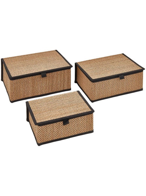 Lot de 3 paniers L25/30/33,5cm STEMY - Kiabi