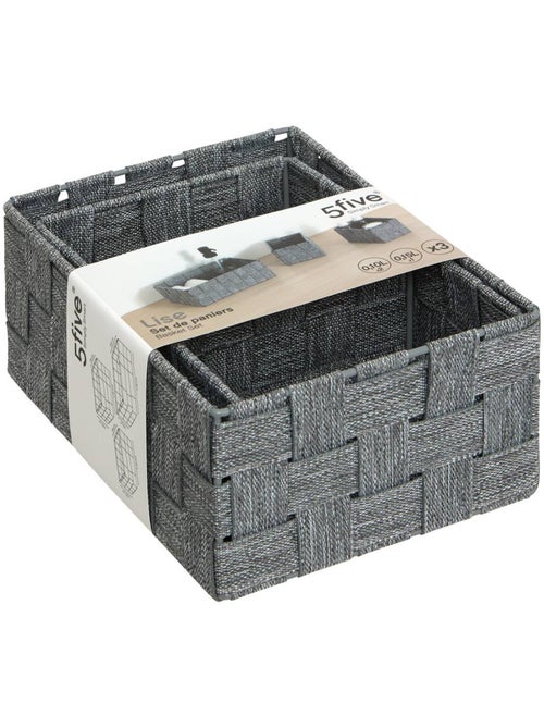 Lot de 3 paniers LISE - Kiabi