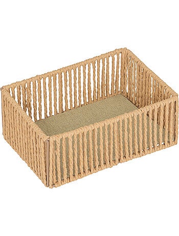 Lot de 3 paniers rectangulaires tressés ALI