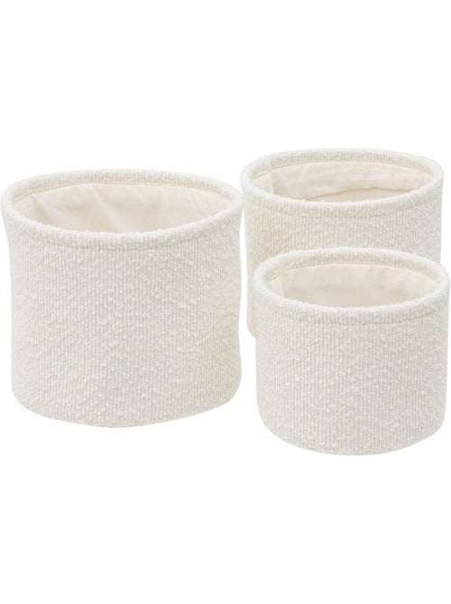 Lot de 3 paniers ronds BOUCLETTE - Kiabi