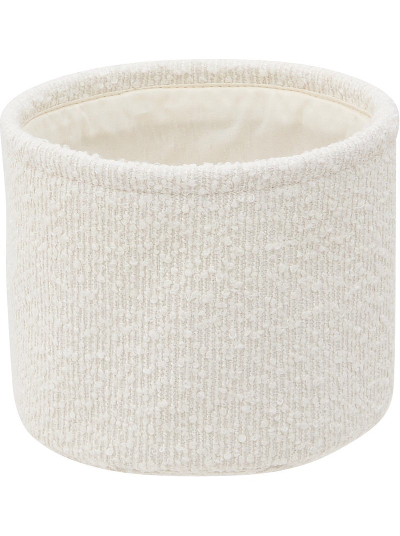 Lot de 3 paniers ronds BOUCLETTE Blanc - Kiabi