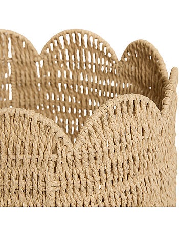 Lot de 3 paniers ronds en acier CYRIELLE