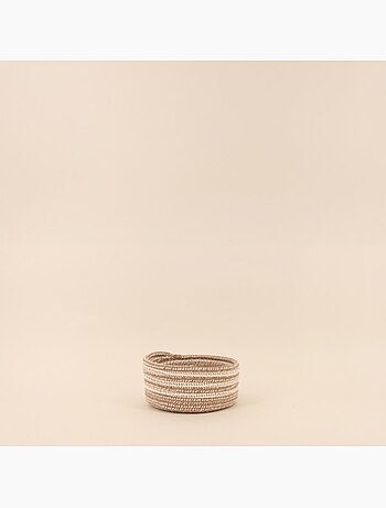 Lot de 3 paniers ronds en corde