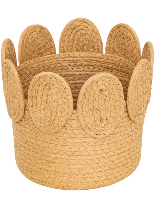 Lot de 3 paniers ronds en fibres végétales tressées INUIT - Kiabi