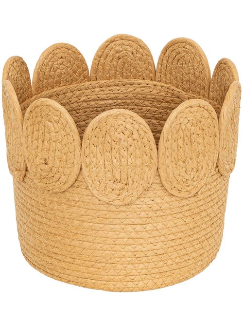 Lot de 3 paniers ronds en fibres végétales tressées INUIT - Kiabi